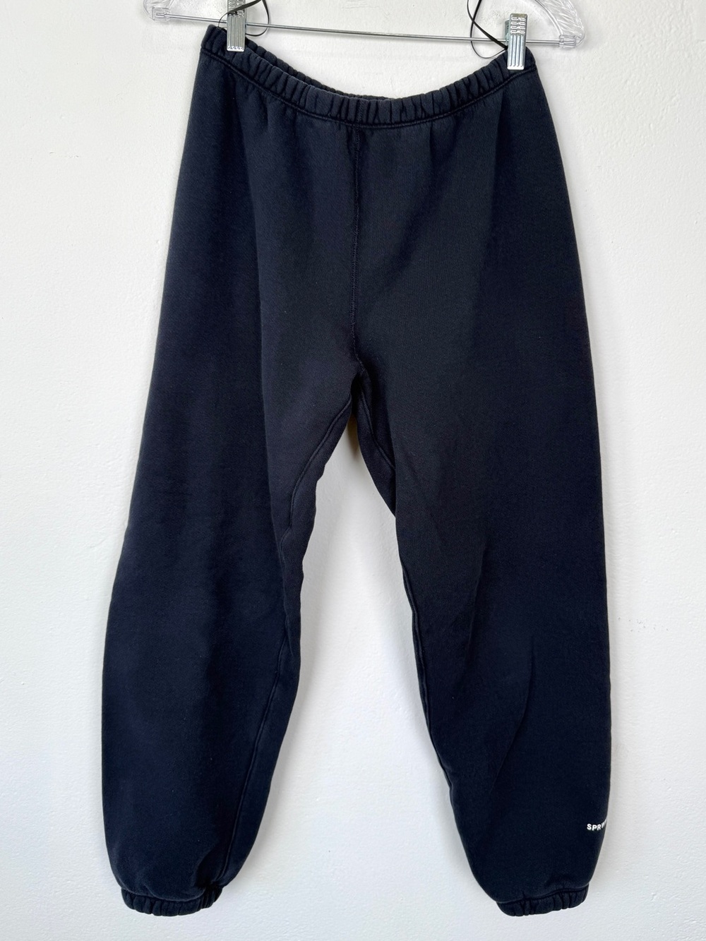 SPRWMN Size Small Navy Blue Jogger Sweatpants